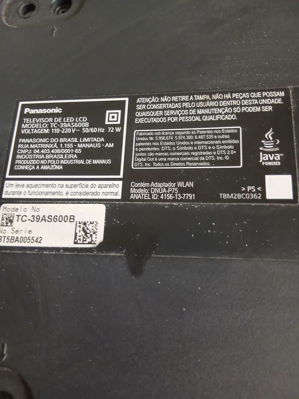 TV Panasonic 40 polegadas