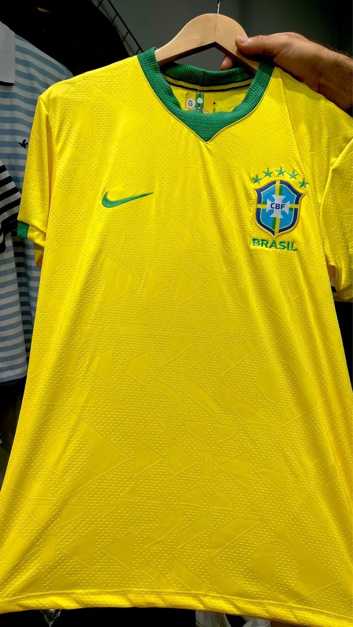 Camisa da seleção 3D bordada  - Foto 3