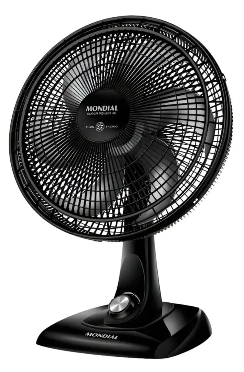 Ventilador De Mesa Mondial Vsp-40-b Preto 40cm 6 Pás 220v