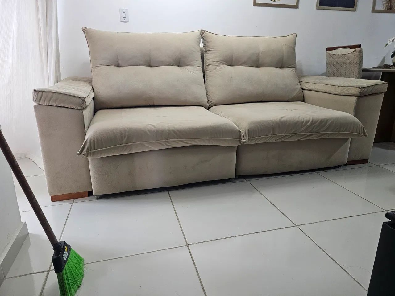 Sofá retrátil novo 1,15 cump 2.60 - Foto 3