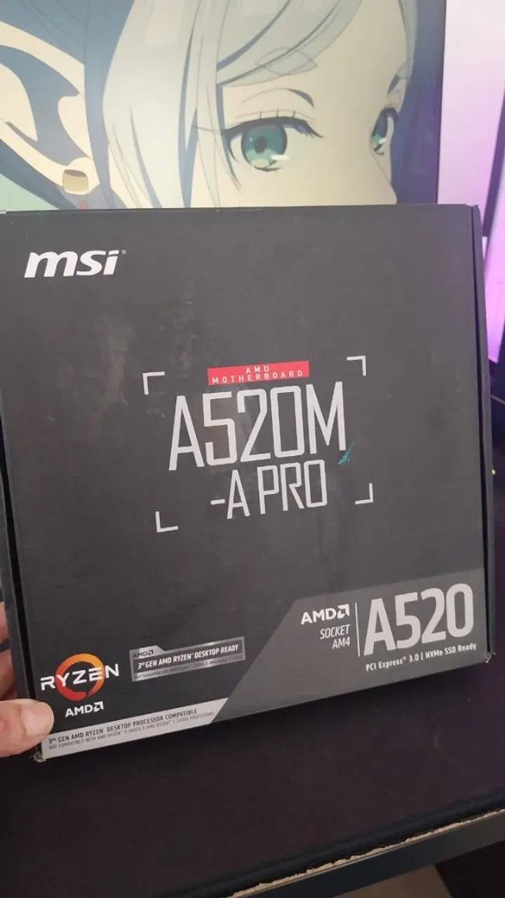 Placa-Mãe MSI A520M-A PRO
