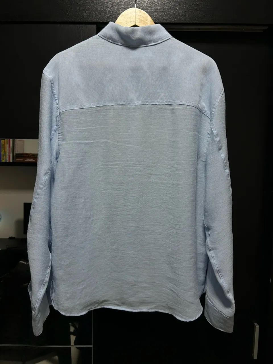 Camisa de linho azul Zara - Foto 2