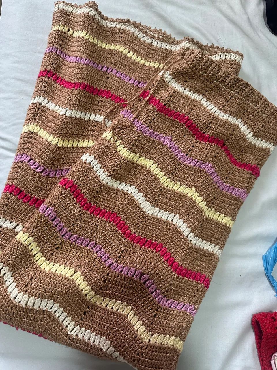 Saia longa de crochê 