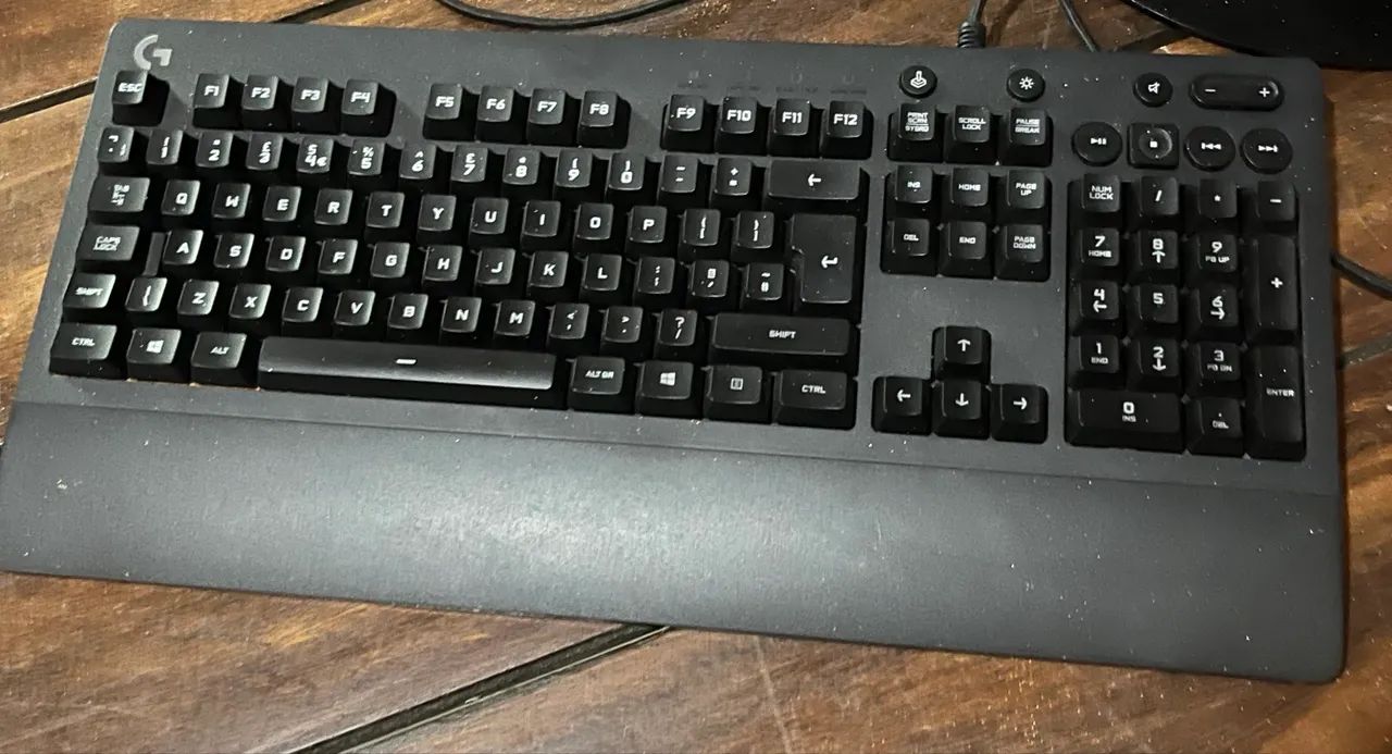 Teclado e monitor 