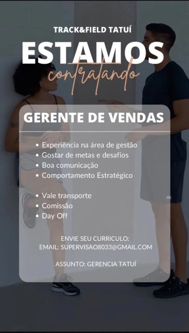 GERENTE DE VENDAS