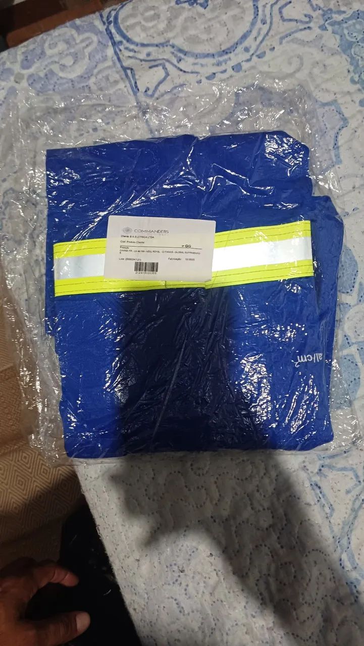 Camisa eletricista risco 2 - Foto 3