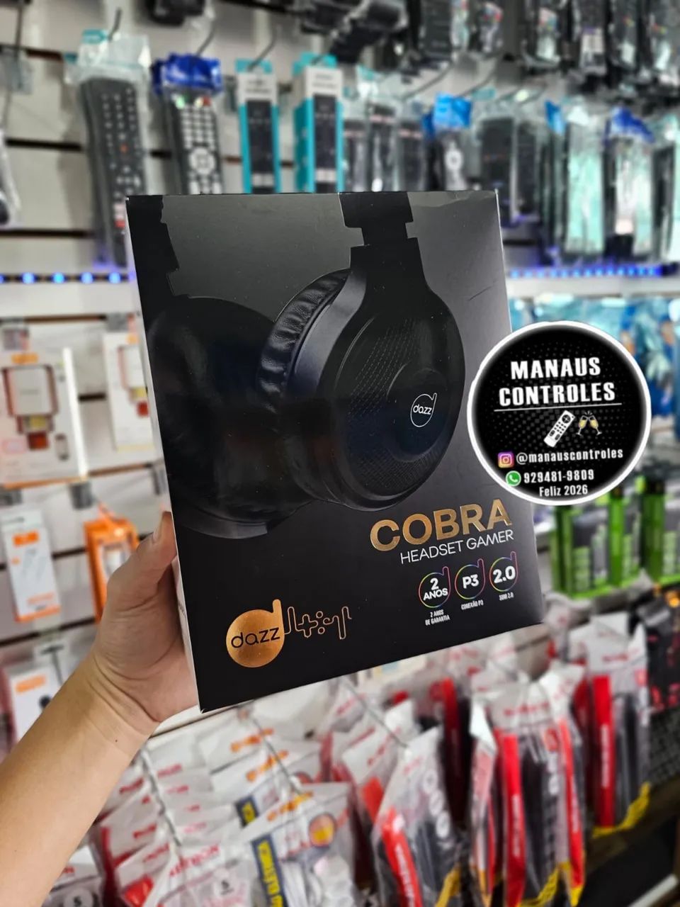 Headset cobra com adaptador 