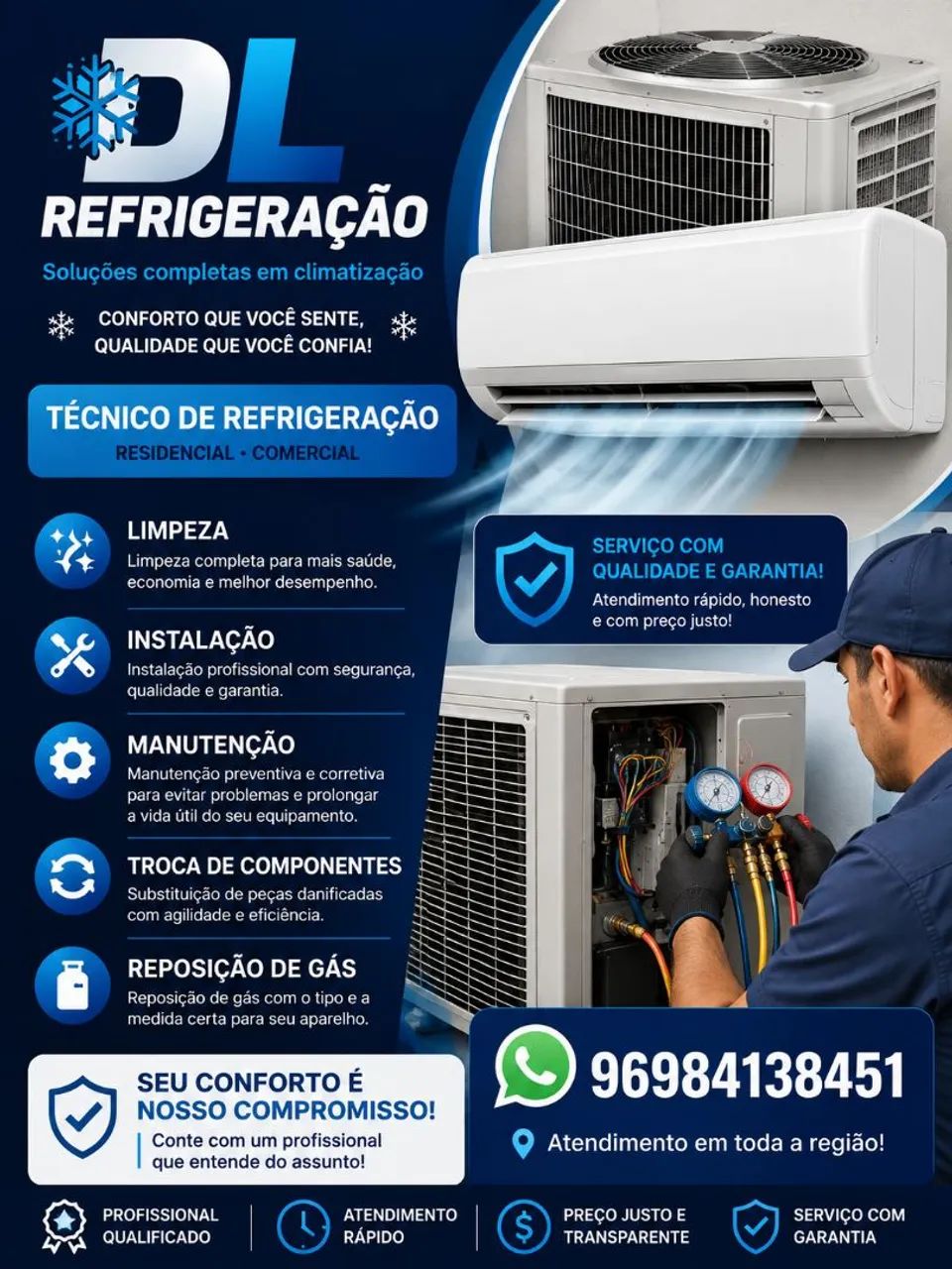 Higienização de ar condicionado 