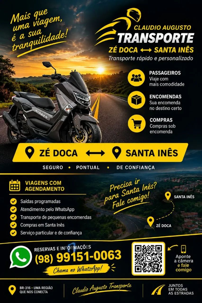 Transporte Zé Doca - Santa Inês, Passageiros e Encomendas