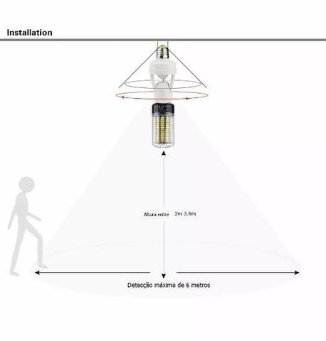 Sensor de presença Para Lâmpada E27 - Foto 3