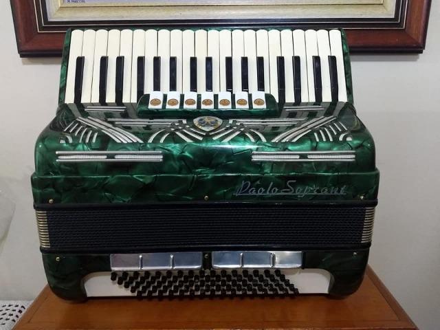 Acordeon Paolo Soprani 80 Baixos Verde - Foto 5