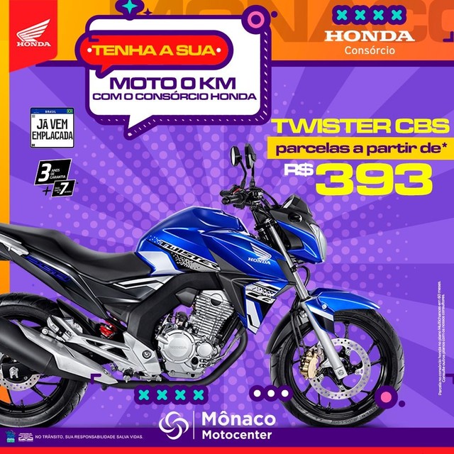 CONQUISTE SUA HONDA-CB TWISTER 250 CBS