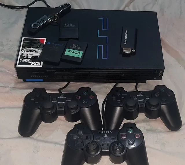 ps2-original-classico-desbloqueado-pura-nostalgia - - Peças para Moto