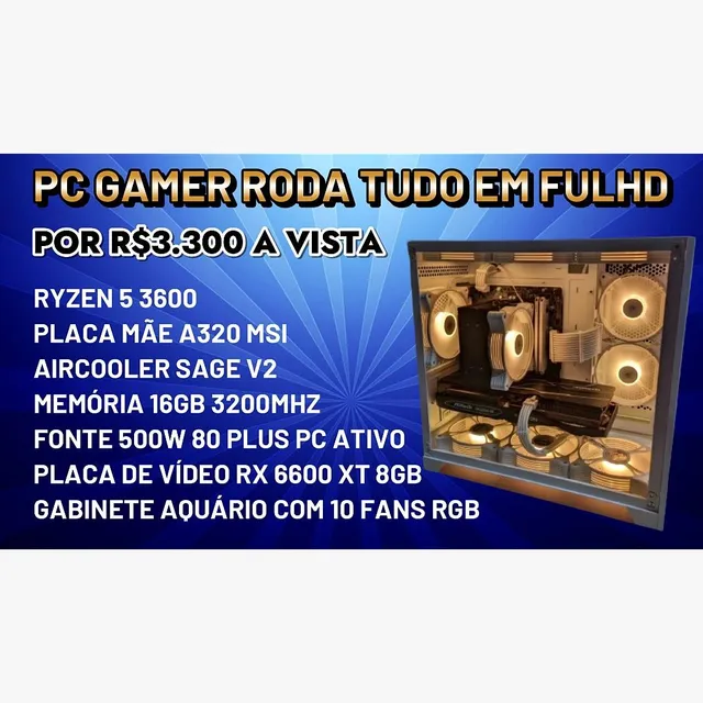 TESTANDO O PC GAMER DE R$ 1800 DO MERCADO LIVRE, DÁ PRA JOGAR TUDO? 