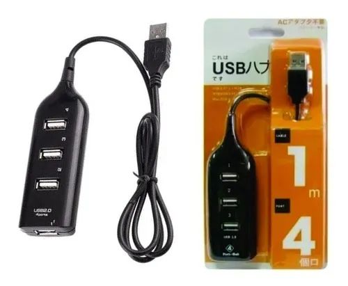 Promoção kit 2 Hub Usb 4 Portas 2.0 Extensor Multi Drive Adaptador Pc Note