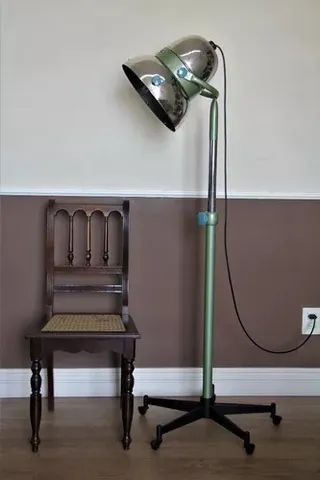 Luminária Up Cycle Turbo Super Luxo - Led Remote Control ( Anos 50 )