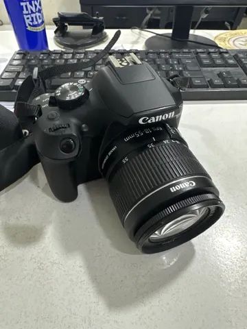 Canon 1300D (Rebel T6) + lente 18-55mm + bateria extra
