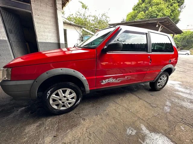 Fiat Uno Mille Way Econ, ano 2013, vermelho. (17492)