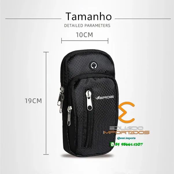 Pochete Fitness De Braço Para Celular 6.5 A 7.2 polegadas - Foto 5