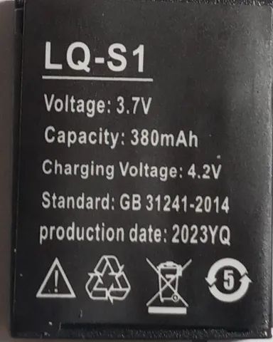 Bateria P/ Relógio Smartwatch Inteligente Lq-s1 3.7v 380mah