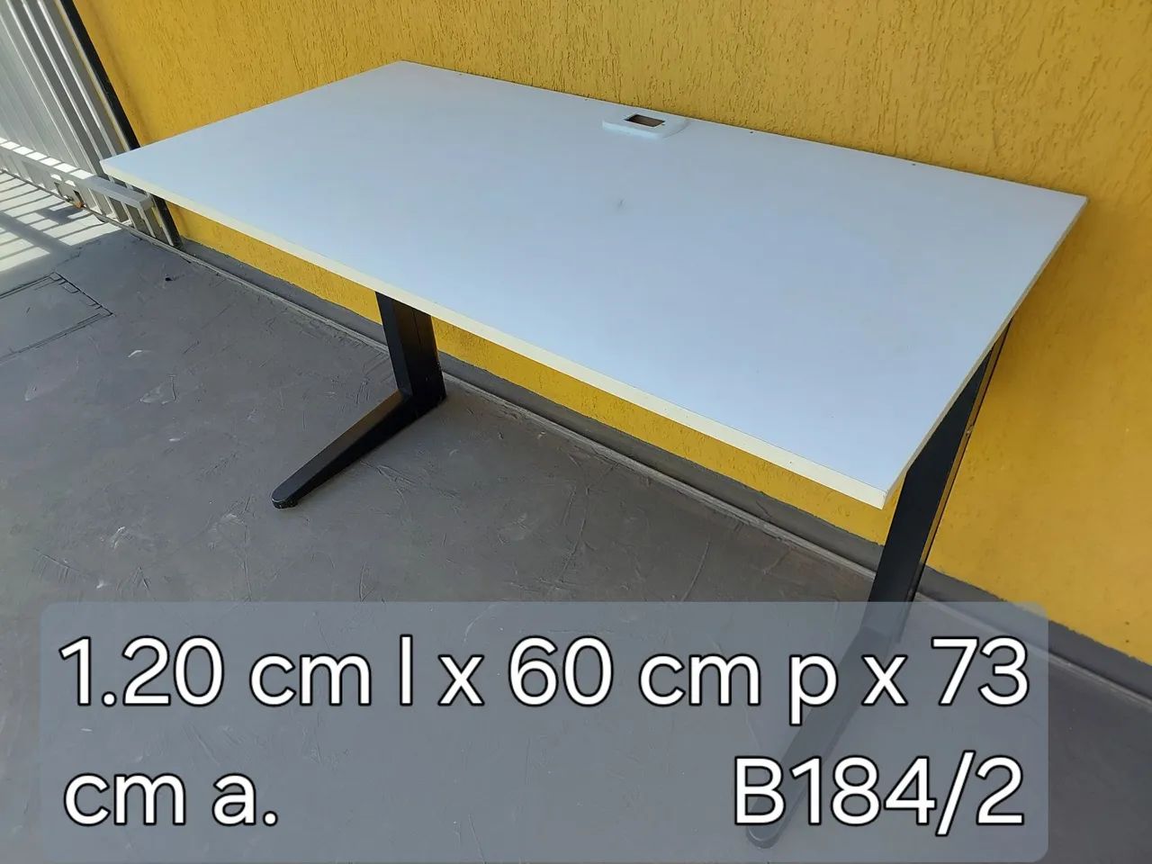 Mesa escritório reta - Foto 2
