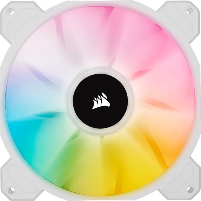 Fan Corsair SP140 Elite Branco Cooler 140mm RGB iCue Airguide System PWN Alto Desempenho