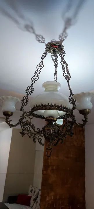 Lustre antigo de cristal 6 unidade  - Foto 2