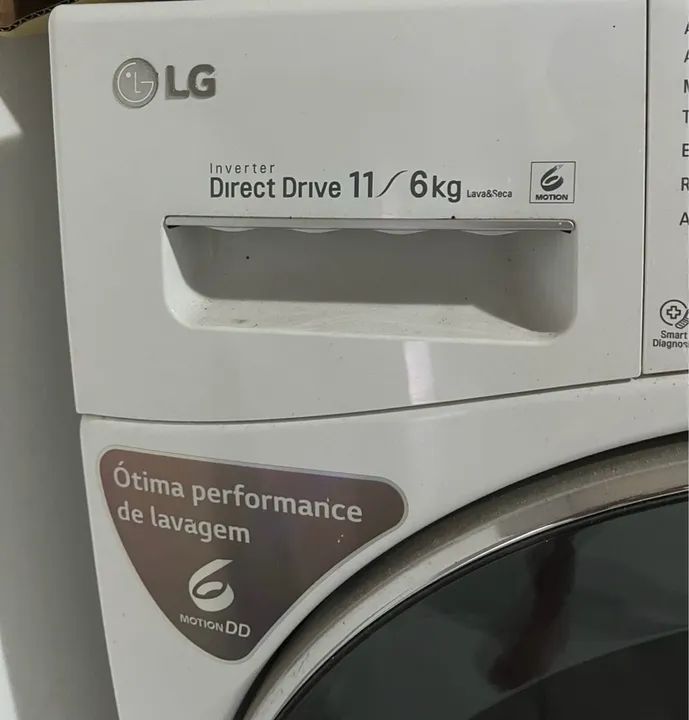 Lava e Seca LG WD11WP6(A) Motion B.Door com Smart Diagnosis Branca - 11 Kg - Foto 6