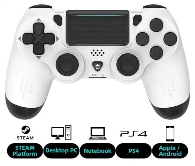 Controle sem fio Bluetooth para PS4, Slim, Pro, PC