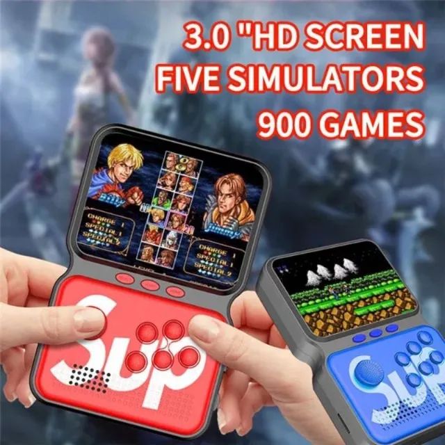 game portátil Ergonômico AY-006 com 900 jogos/produz tb em TVs/excelente mini Arcade - Foto 5