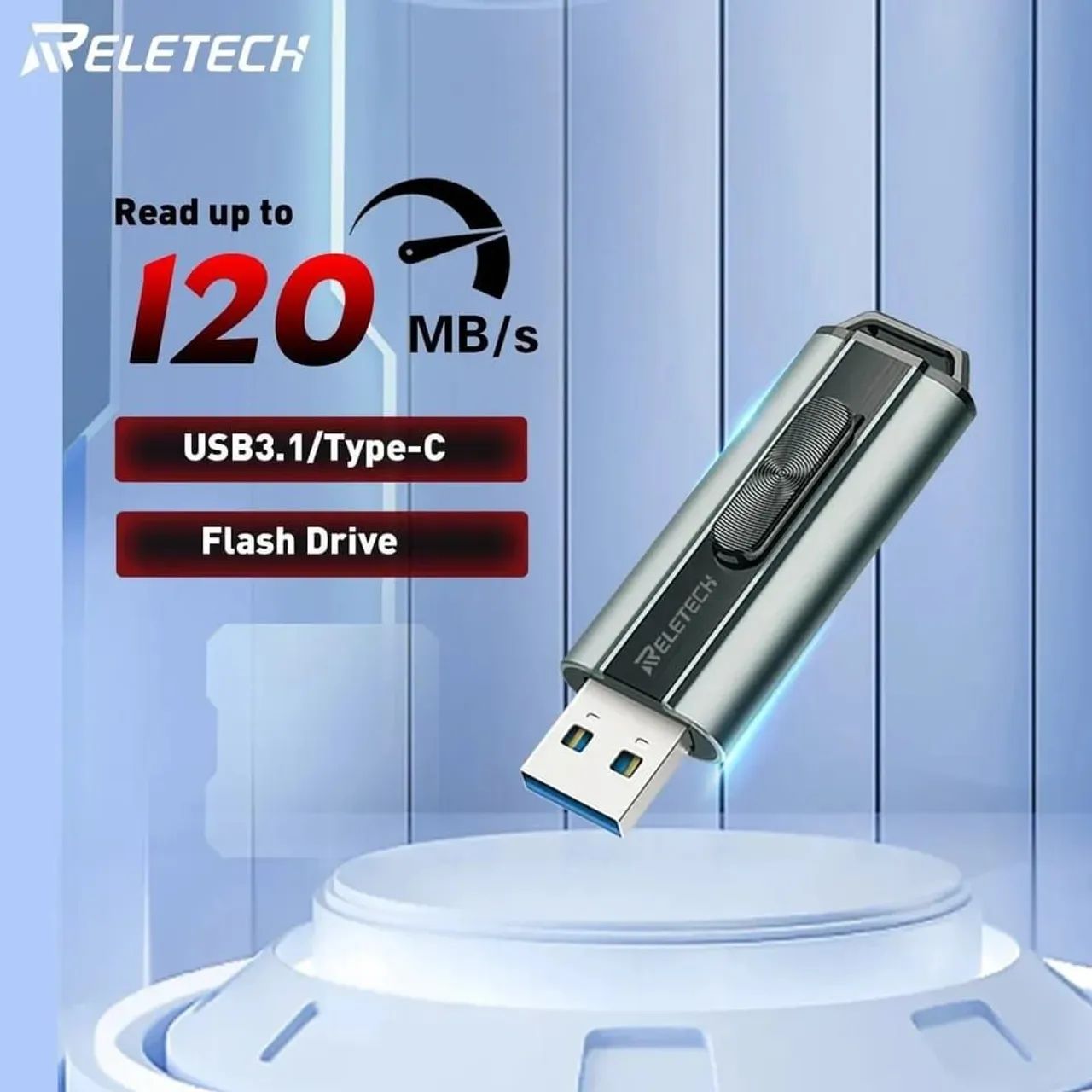 Pendrive 128gb Reletech-Z1 USB Portátil 3.1 - Foto 4