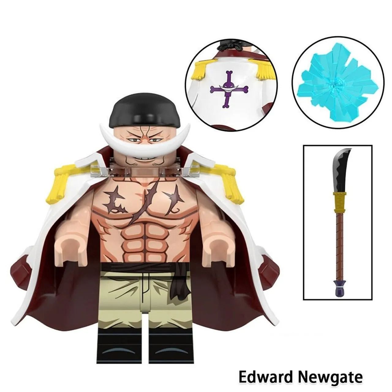 One Piece MiniFigure blocos de montar Luffy chapéu de Palha  - Foto 3