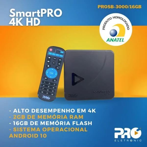 Tv box Smart PRO 4k UltraHD 3ª Geração Proeletronic: Transforme sua TV em uma Smart TV - Foto 2