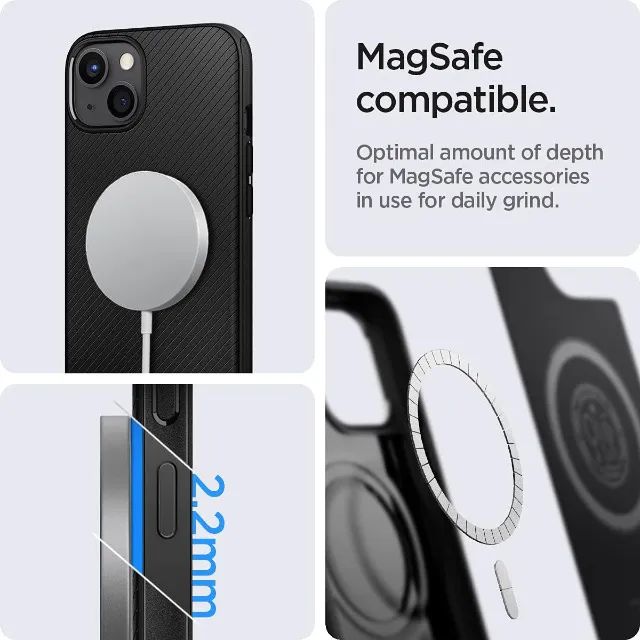 Capa Spigen Mag Armor Magnetic Charger iPhone 13 - Foto 2
