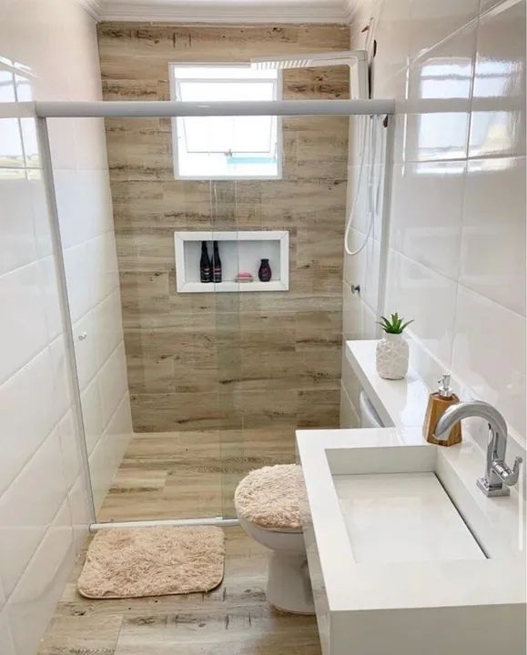 Box de banheiro incolor 