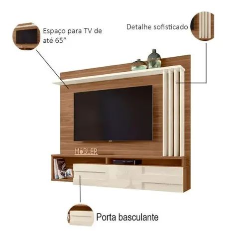 Bancada supensa Roma até 65  ** novo na caixa** - Foto 4