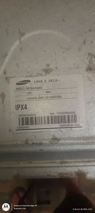Máquina de Lavar Roupa Samsung - Usada! - Foto 5