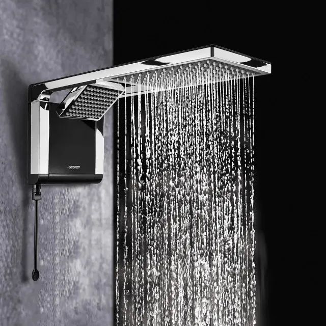 Chuveiro Acqua Duo Preto Cromado 6800w Lorenzetti - Foto 4