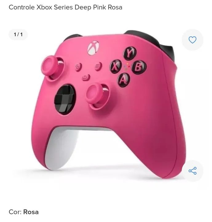 Controle Xbox Series Deep Pink Rosa