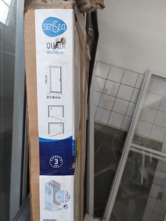Box para banheiro pivotante 90x190 sensea - Foto 4