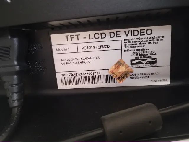 Monitor Lcd 16 Polegadas Wide Com Cabos - Foto 2