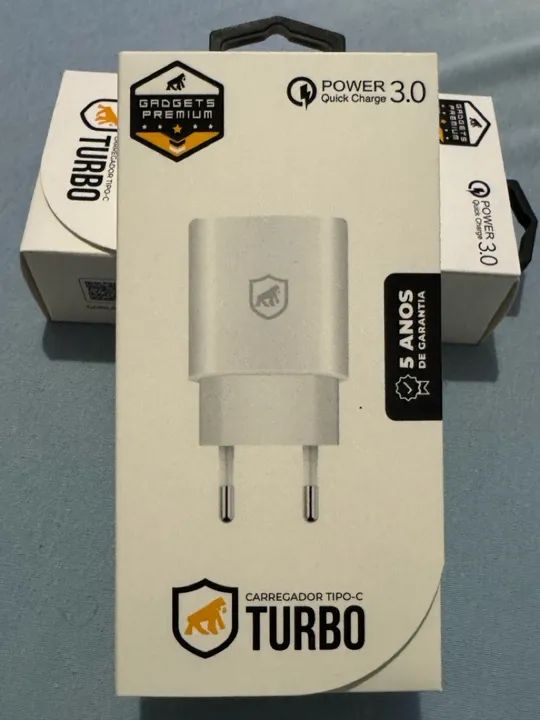 Carregador iPhone turbo 
