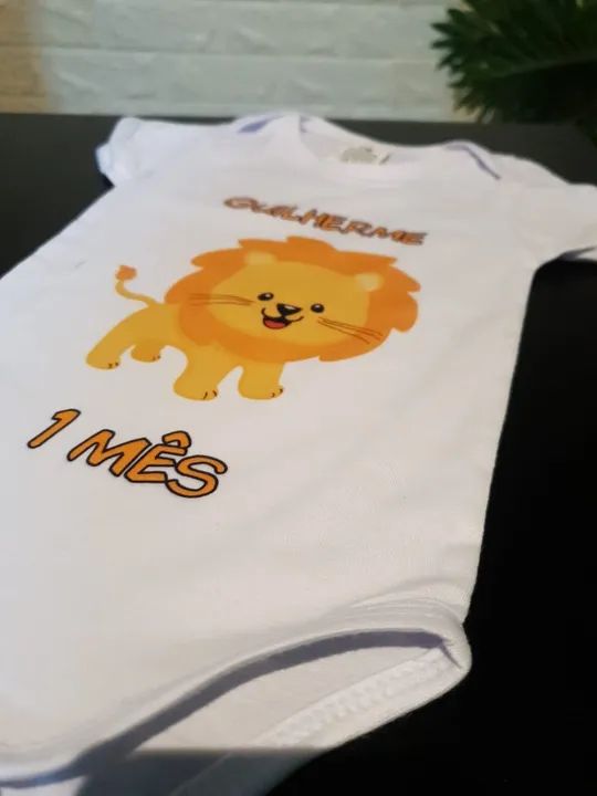 Body baby personalizado com tema de sua preferência roupa bebê - Foto 2