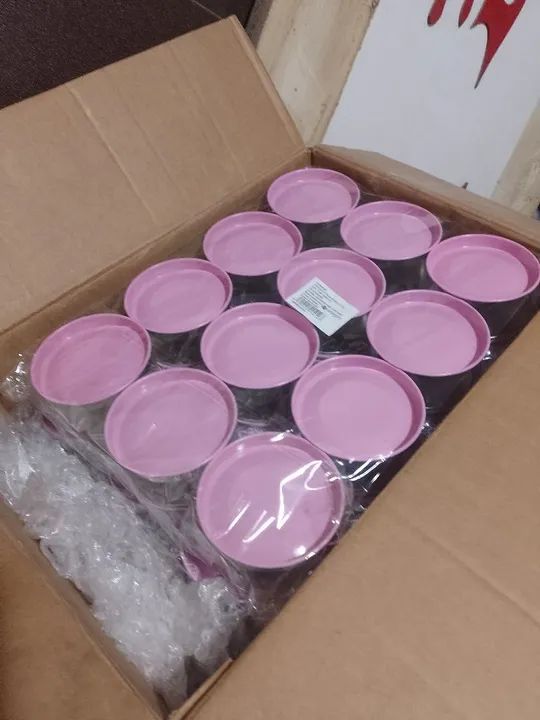 60  unidades Lata Acetato Baixa Rosa - Foto 5