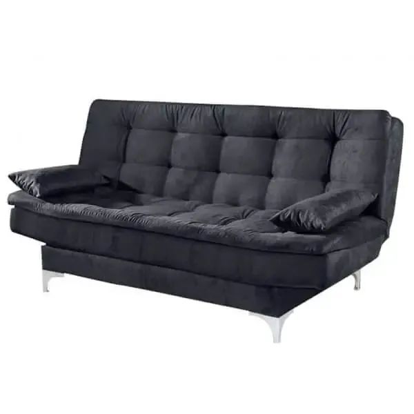 Sofá Cama Agatha Casal 3 Lugares com Encosto Reclinável