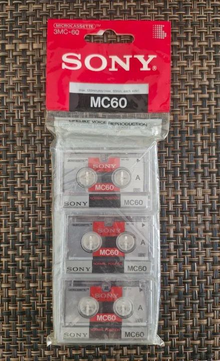 Microcassete 3MC-60 Sony - Novo