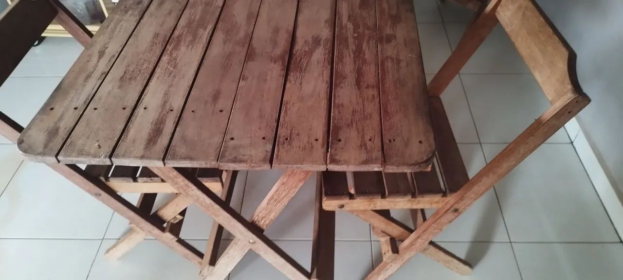 Mesa e Cadeiras de Madeira para Área Externa - Foto 2