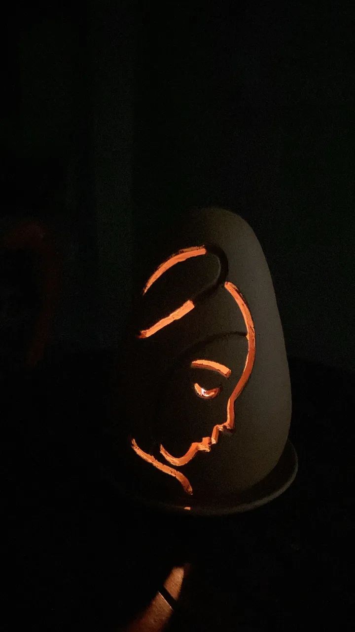 Luminária de barro