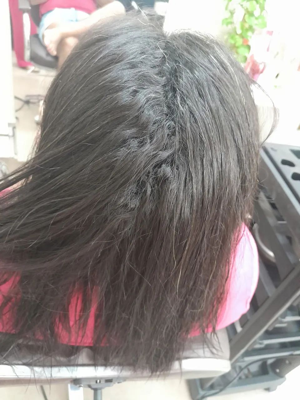 Cabelo liso e sedoso 