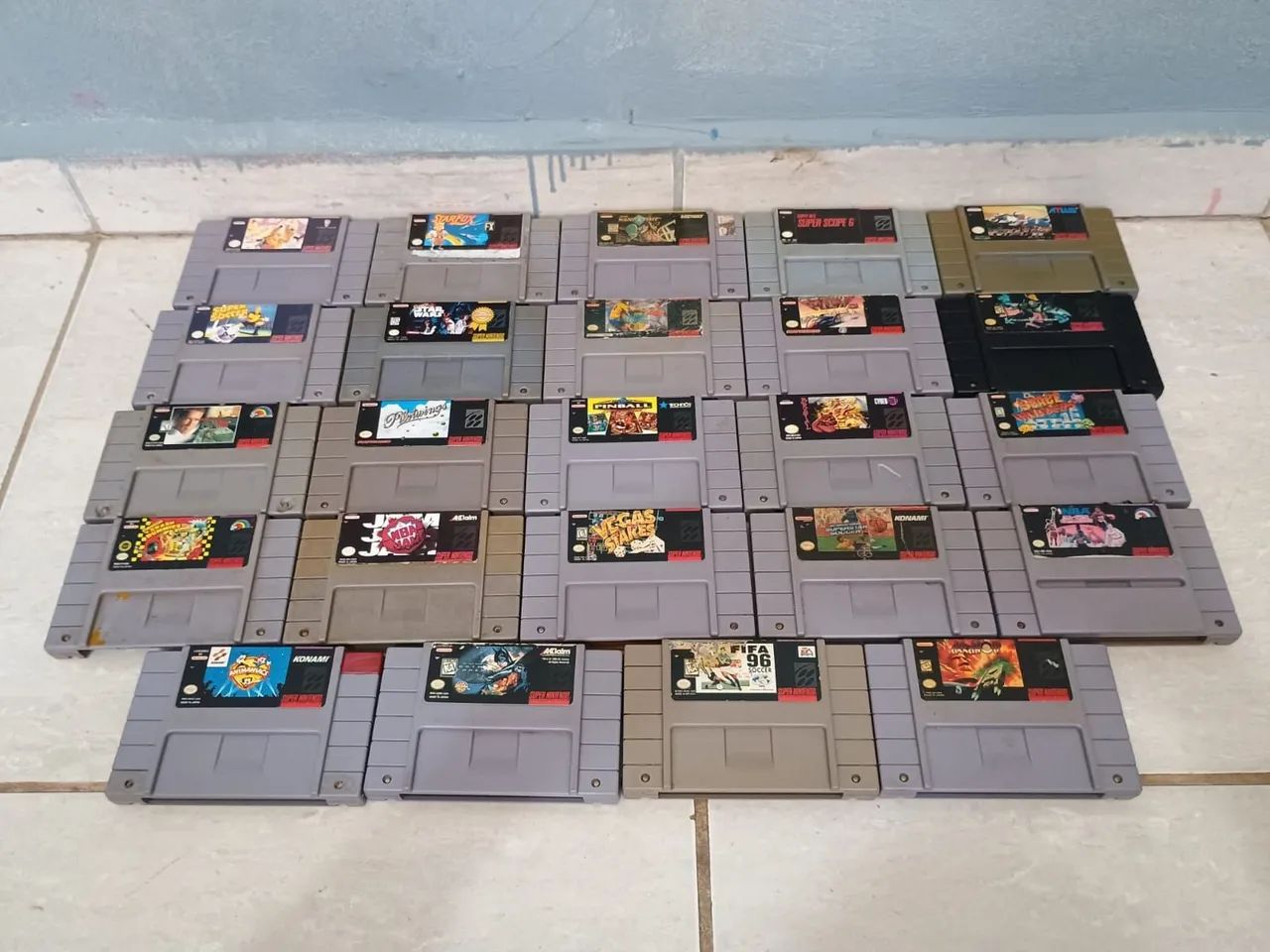 lote de  fitas super nintendo original